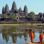 Temples of Angkor Wat in Cambodia.