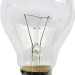 An incandescent lightbulb