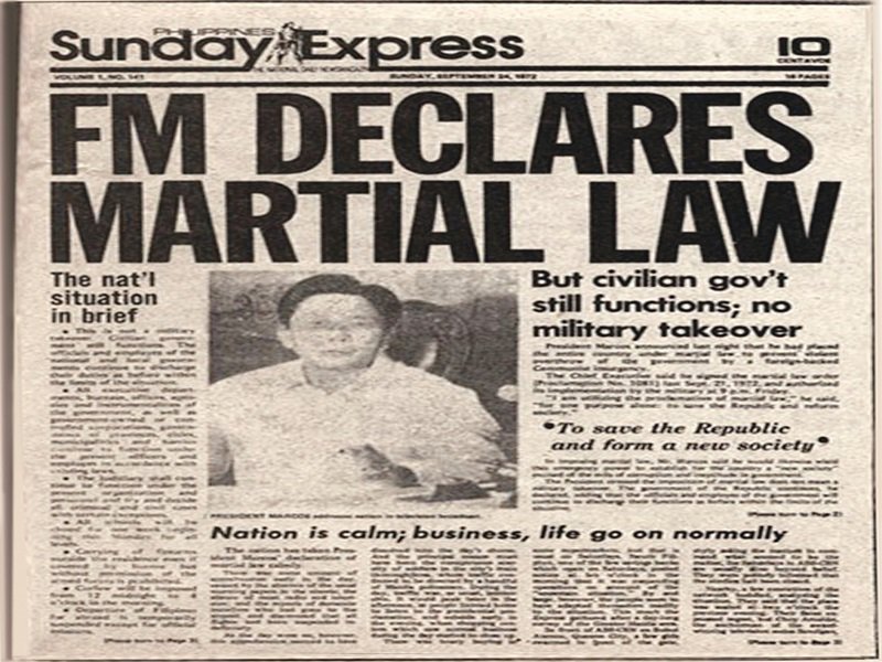 FM Declared Martial Law