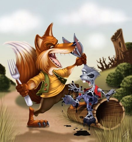 Brer Fox and Brea Rabbit
