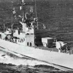 USS Glover (AGDE 1) Newport RI in the summer.