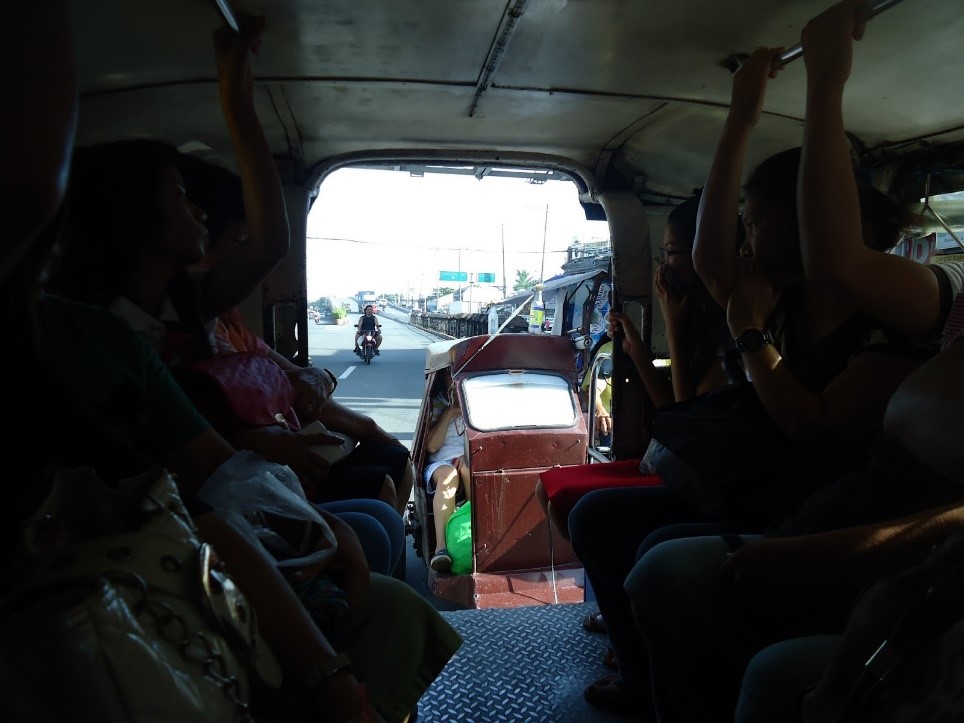 Inside the jeepney
